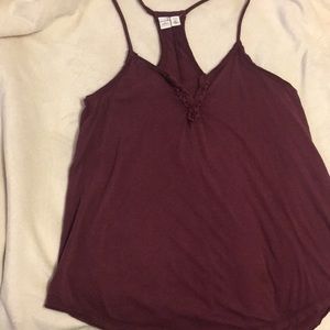 Melrose And Market Maroon Henry style tank top